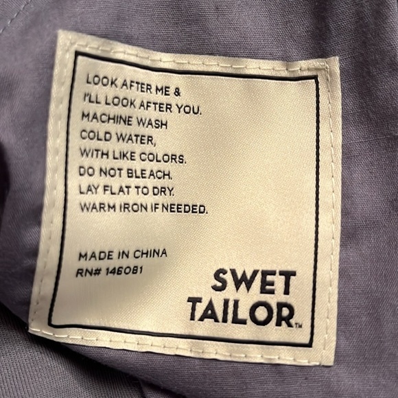 Swet Tailor Men’s The Everyday Chino Short in French Grey Size 32 NWT - Picture 7 of 9